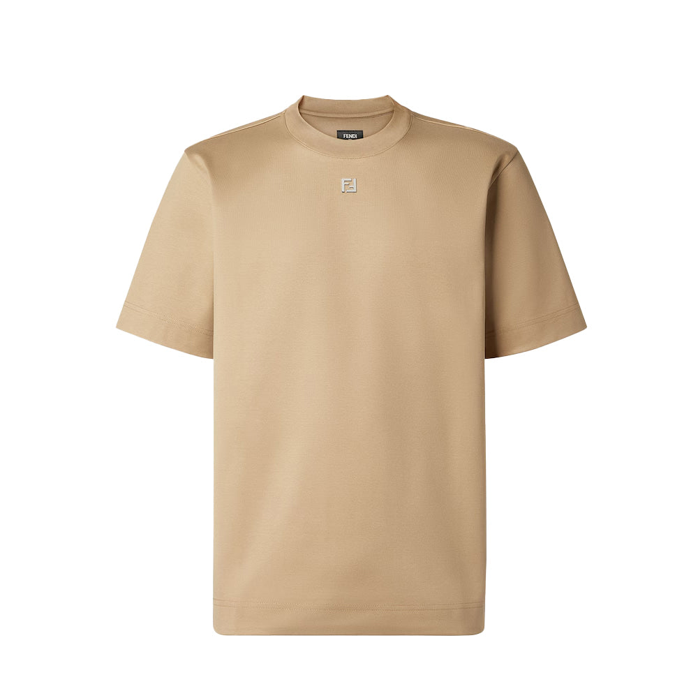 펜디 메탈 로고 코튼 티셔츠 (국내배송)(4COLOR)