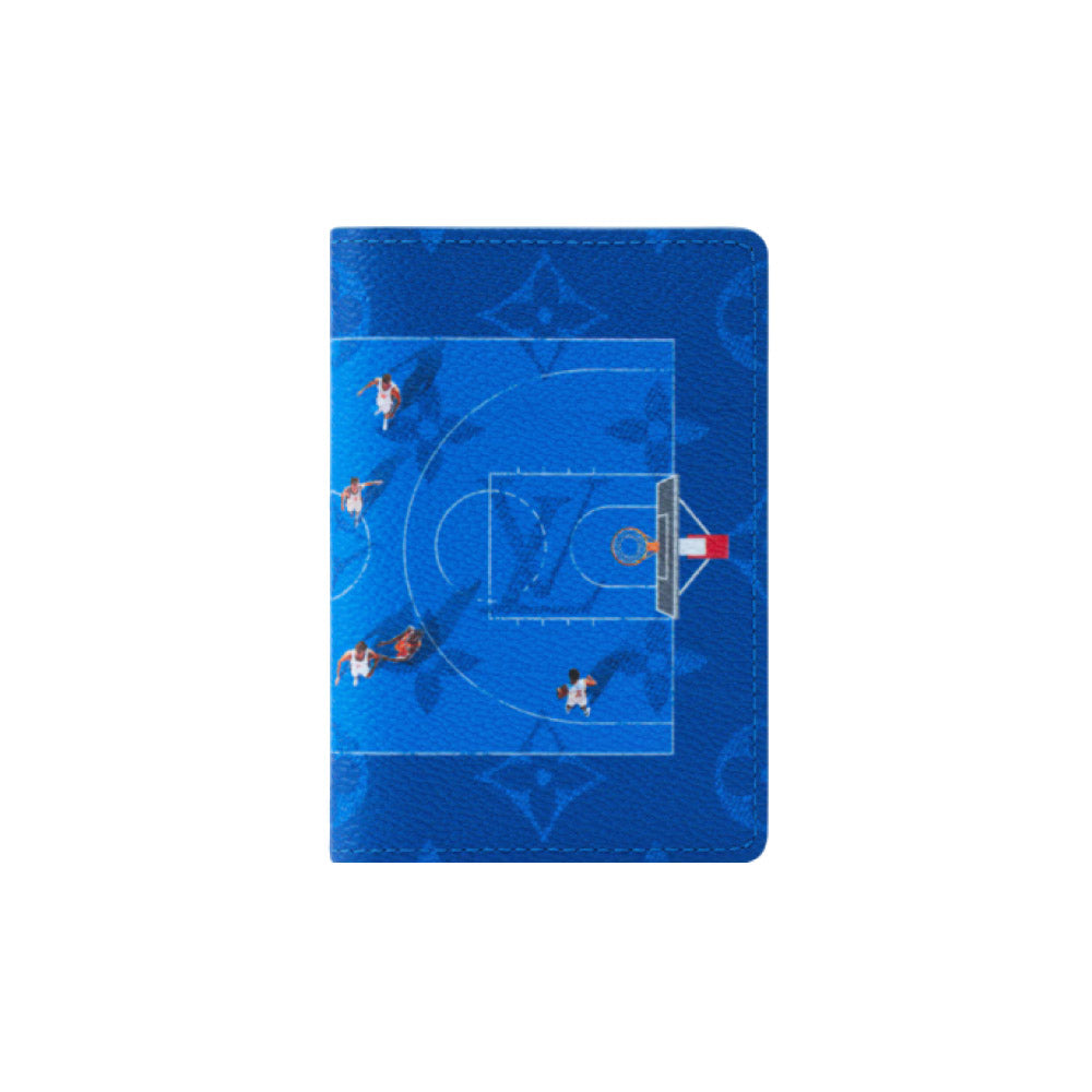 루이비통 여권지갑 블루