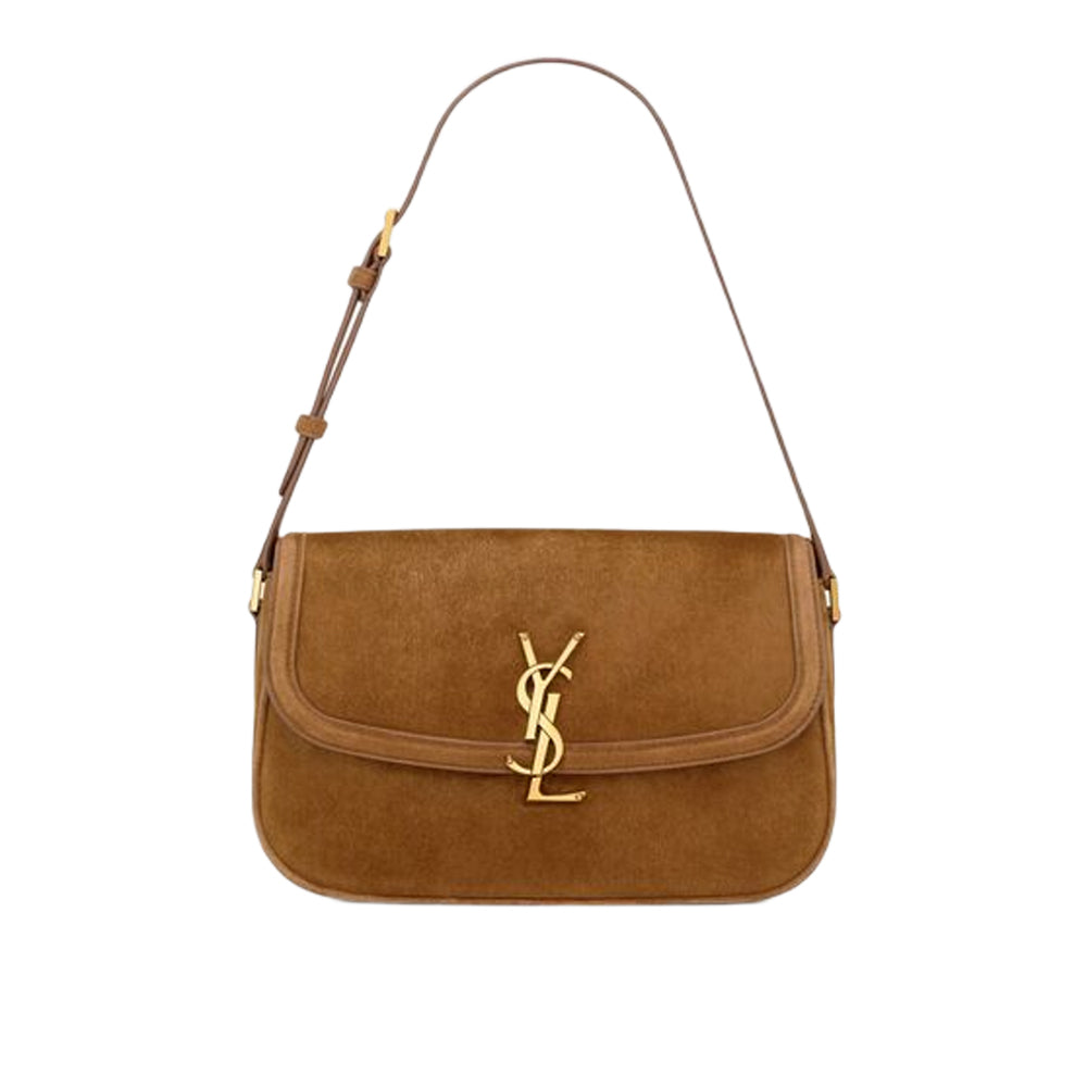 생로랑 솔페리노 스웨이드 미디엄 숄더 백