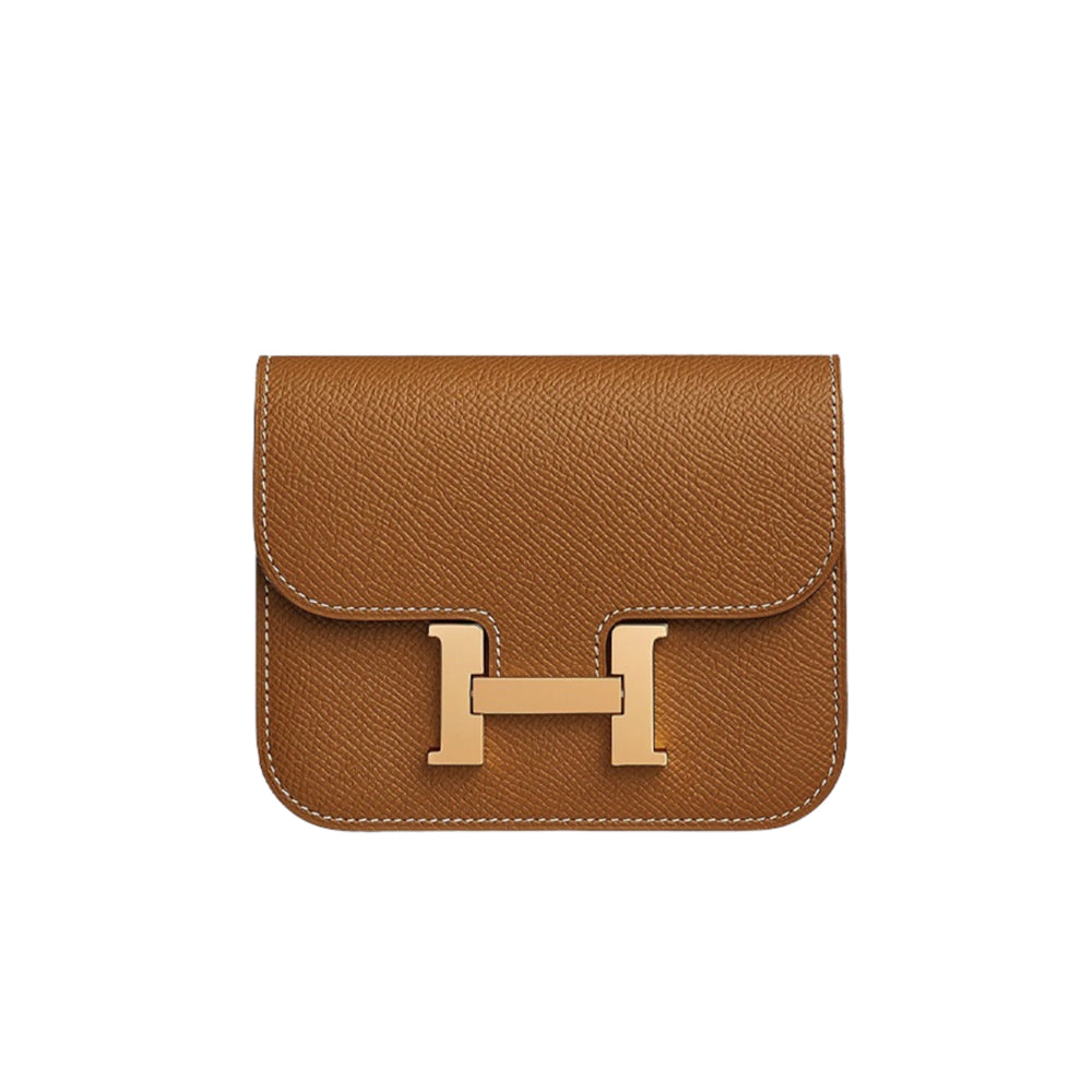 에르메스 콘스탄스 슬림 지갑 앱송 & 골드