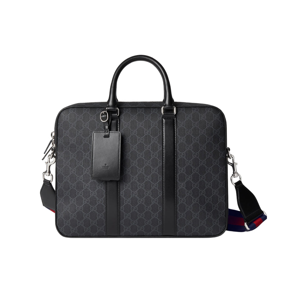 구찌 GG 브리프케이스 숄더 스트랩 블랙