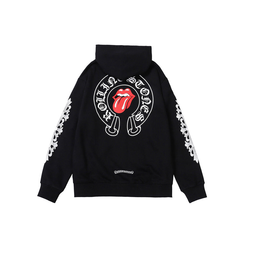 크롬하츠 롤링스톤 프린팅 후드집업(기모)(국내배송)(당일배송)