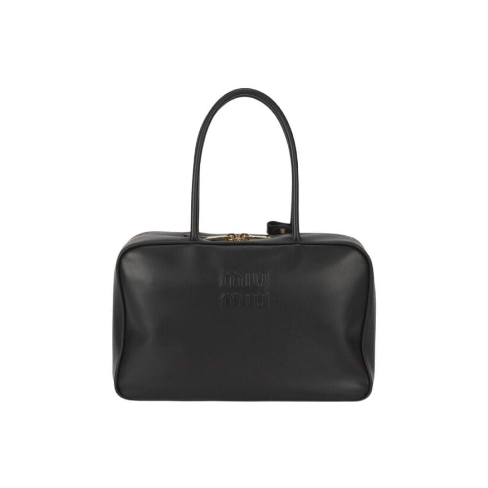 미우미우 엠보싱 레터링 로고 보백