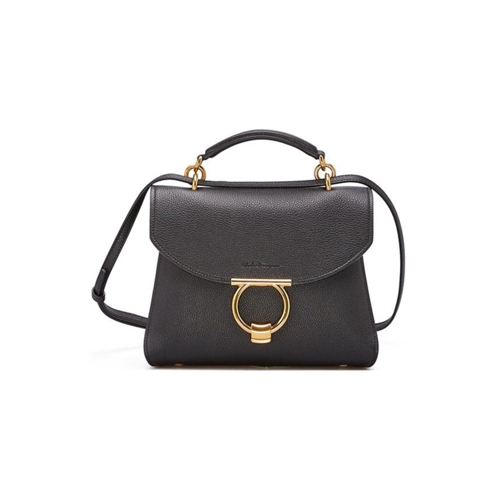 페레가모 간치니 탑 핸들백 스몰