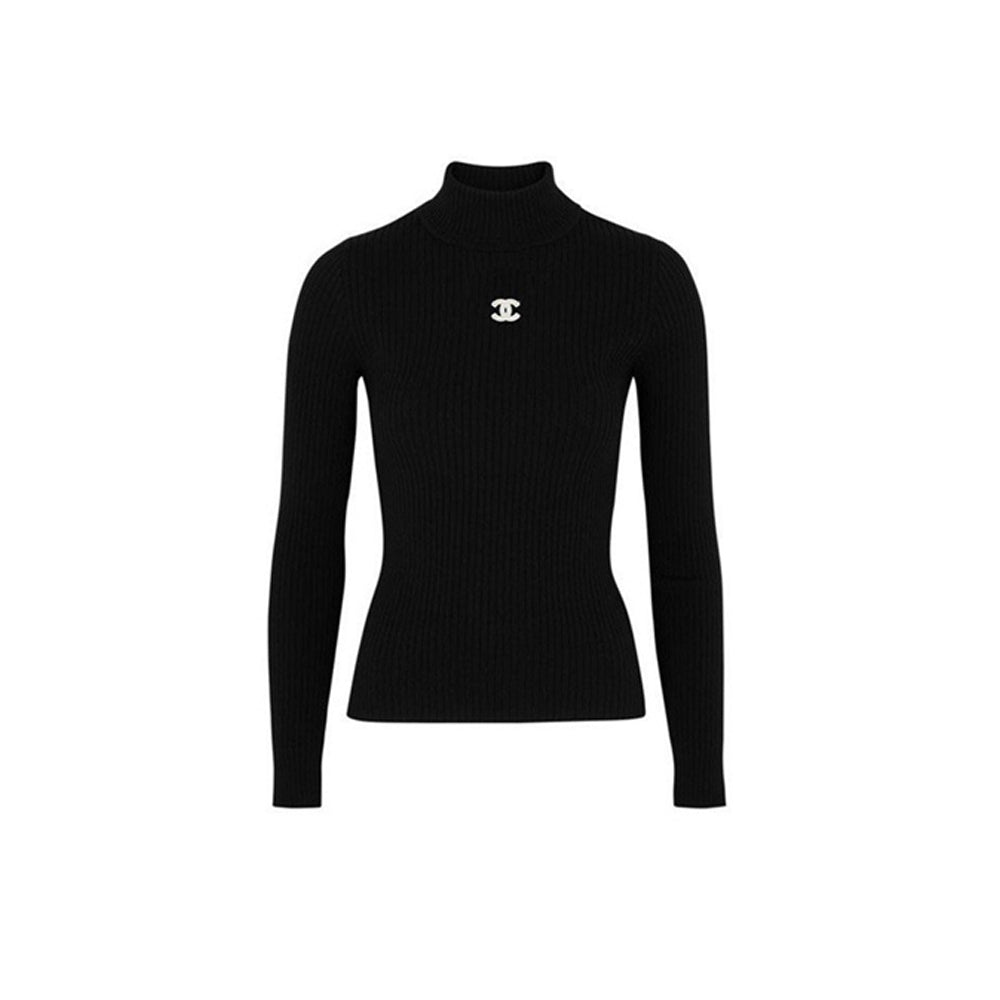 샤넬 로고 니트 터틀넥 (국내배송) (당일배송)