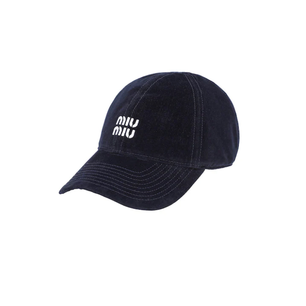 미우미우 로고 여성 볼캡(블랙) (국내배송,당일배송)