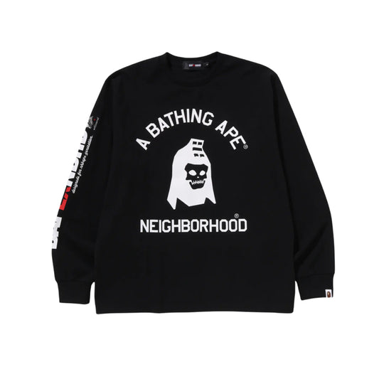 베이프 X 네이버후드 롱슬리브 티셔츠 (국내배송)(3COLOR)