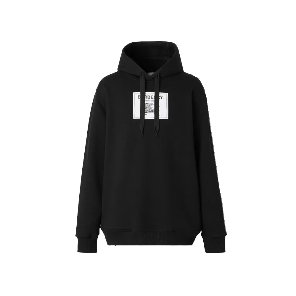 버버리 프로섬 라벨 코튼 후드(블랙) (국내배송)
