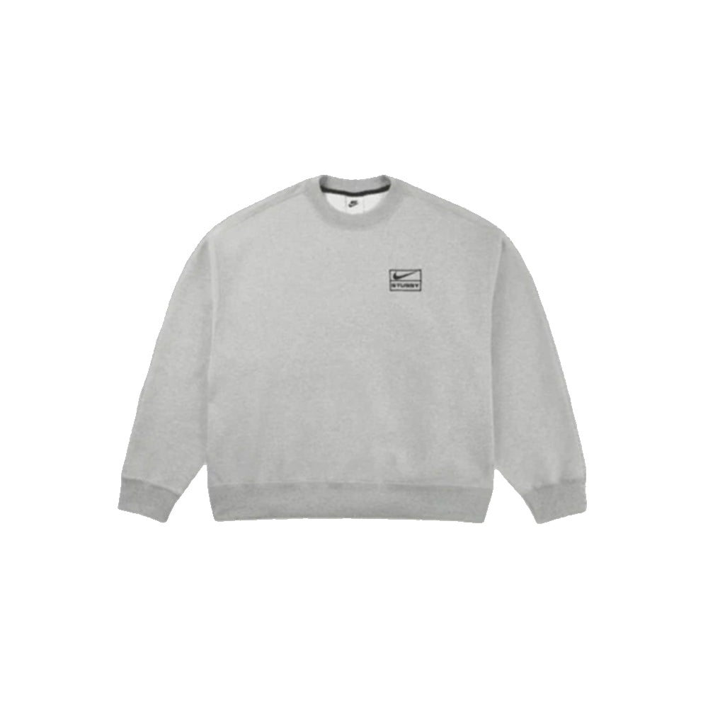 나이키 × 스투시 NRG 플리스 크루넥 (그레이) (국내배송) (당일배송)