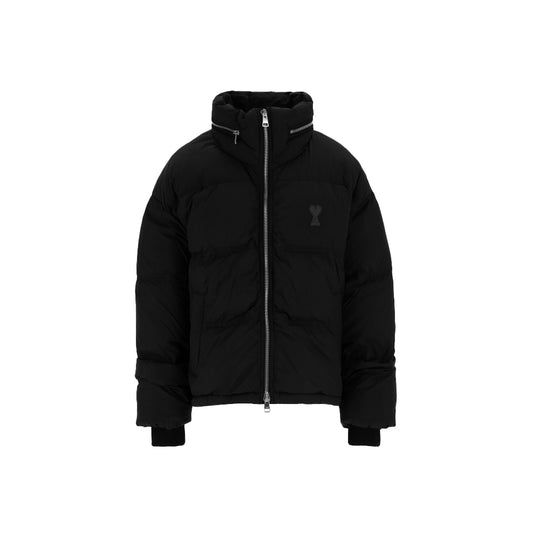 아미 드 꾀흐 하트로고 가죽패치 다운 패딩