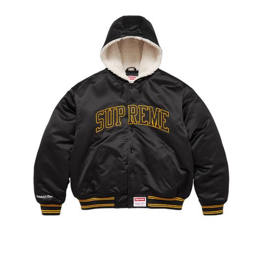 슈프림 미첼&네스 라인드 후드 사틴 바시티자켓(2COLOR)