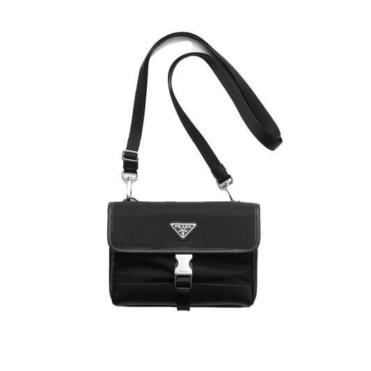 프라다 리나일론 사피아노 레더 폰 케이스백