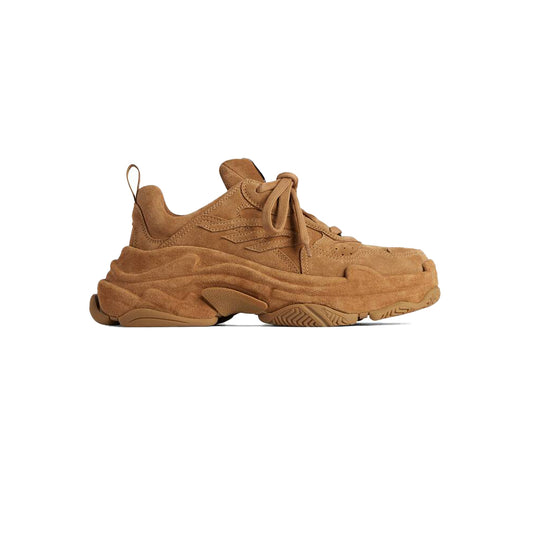 발렌시아가 트리플S 스포티 스웨이드 스니커즈 브라운