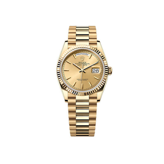 롤렉스 데이데이트 36MM 오이스터 옐로우골드