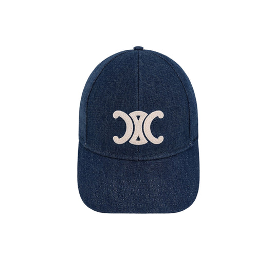 셀린느 데님 코튼 트리옹프 베이스볼캡 다크 유니온 워시(국내배송)(당일배송)