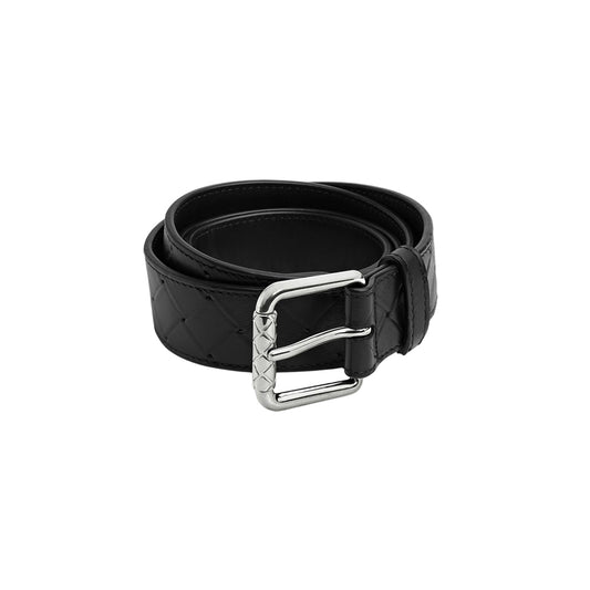 보테가 베네타 인트레치아토 스탬프 벨트 블랙