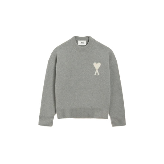 아미 알파카 크루넥 니트 스웨터