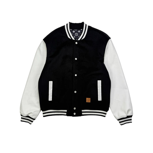 루이비통 레더 시그니처 바시티 자켓