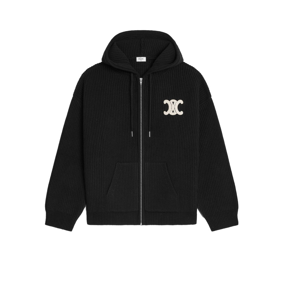 셀린느 리브드 울 후드 가디건(국내배송)(당일배송)