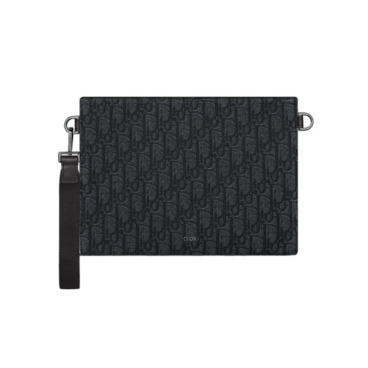 디올 A5 트라이앵글 오블리크 파우치 클러치백