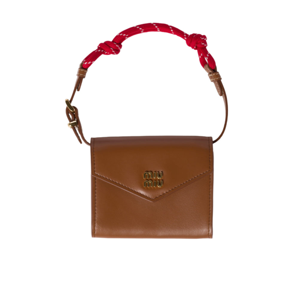 미우 미우 레더 숄더 월렛 꼬냑(국내배송)(당일배송)(2COLOR)
