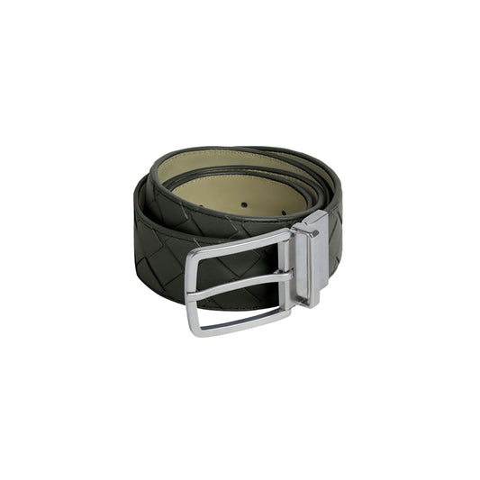 보테가 베네타 인트레치아토 리버시블 벨트 다크그린  35MM
