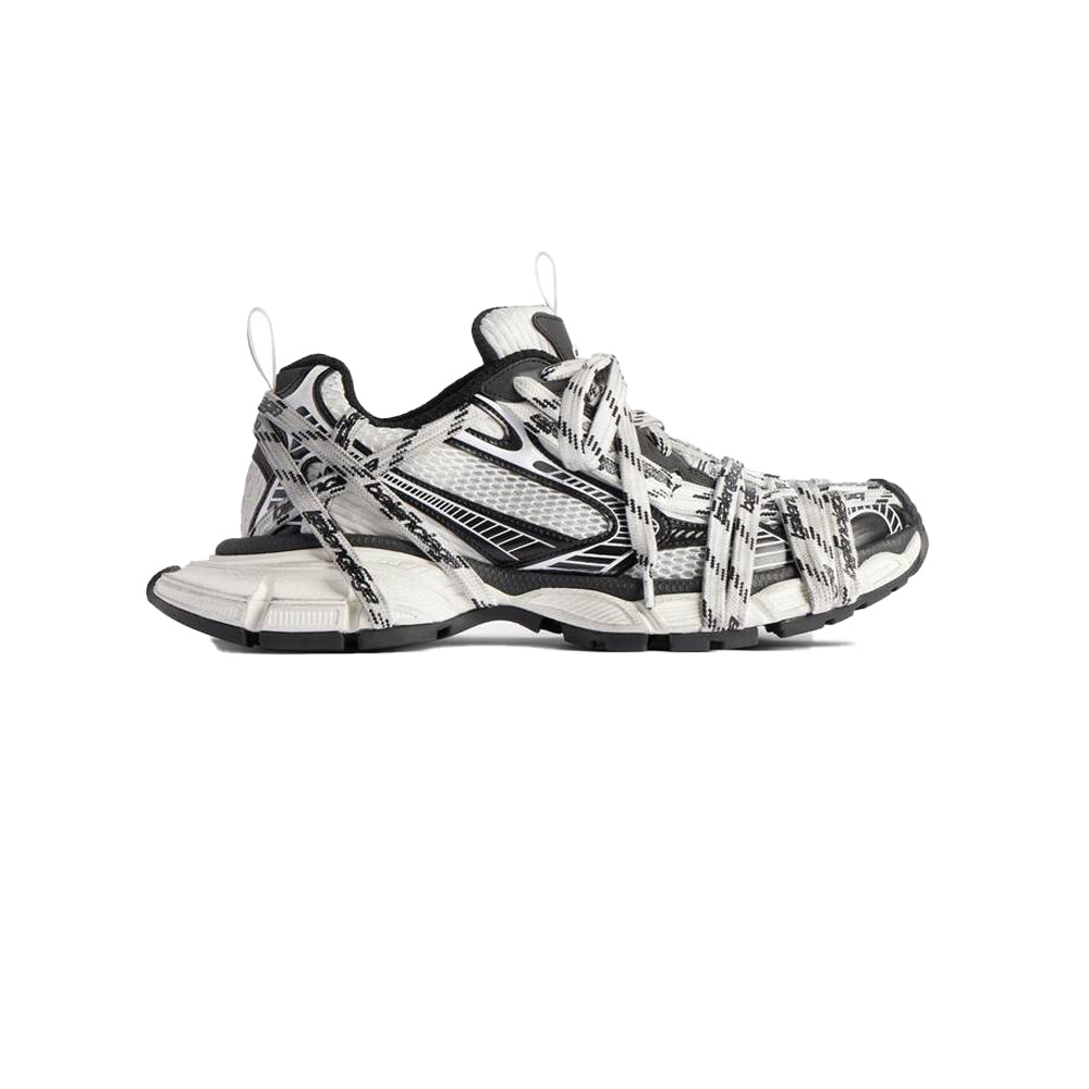 발렌시아가 3XL 익스트림 레이스 로고 스니커즈 화이트/블랙