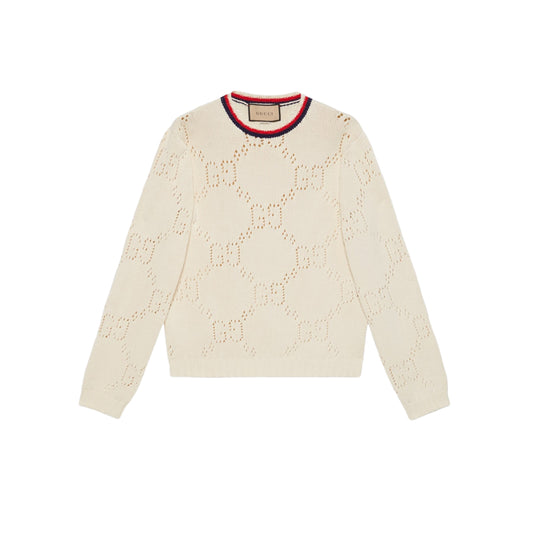 구찌 퍼포레이티드 코튼 니트(국내배송)(당일배송)