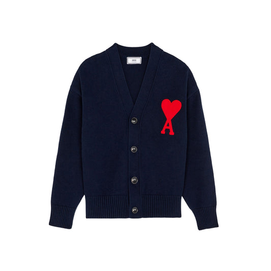 아미 드 꾀흐 빅하트 로고 가디건(국내배송)(2COLOR)
