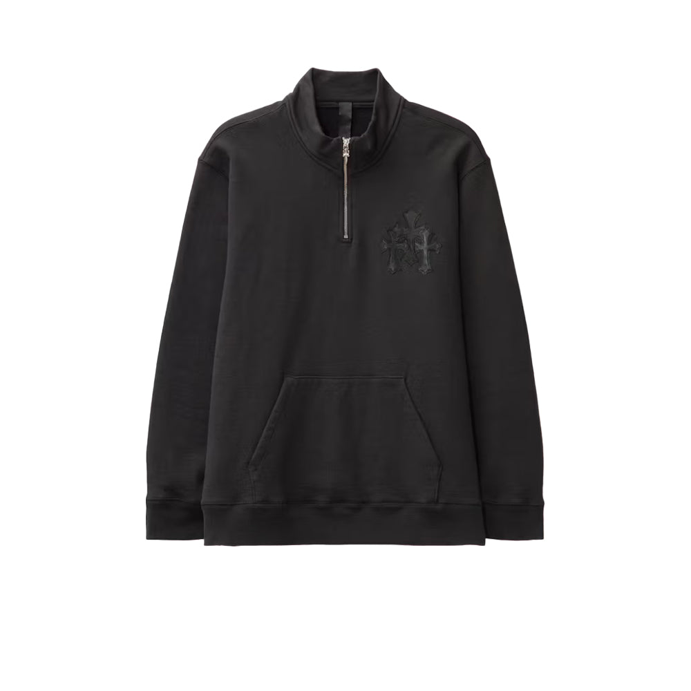 크롬하츠 트리플 패치 쿼터 반집업 스웨터