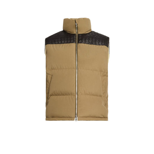 보테가베네타 인트레치아토 레더 퍼프 베스트