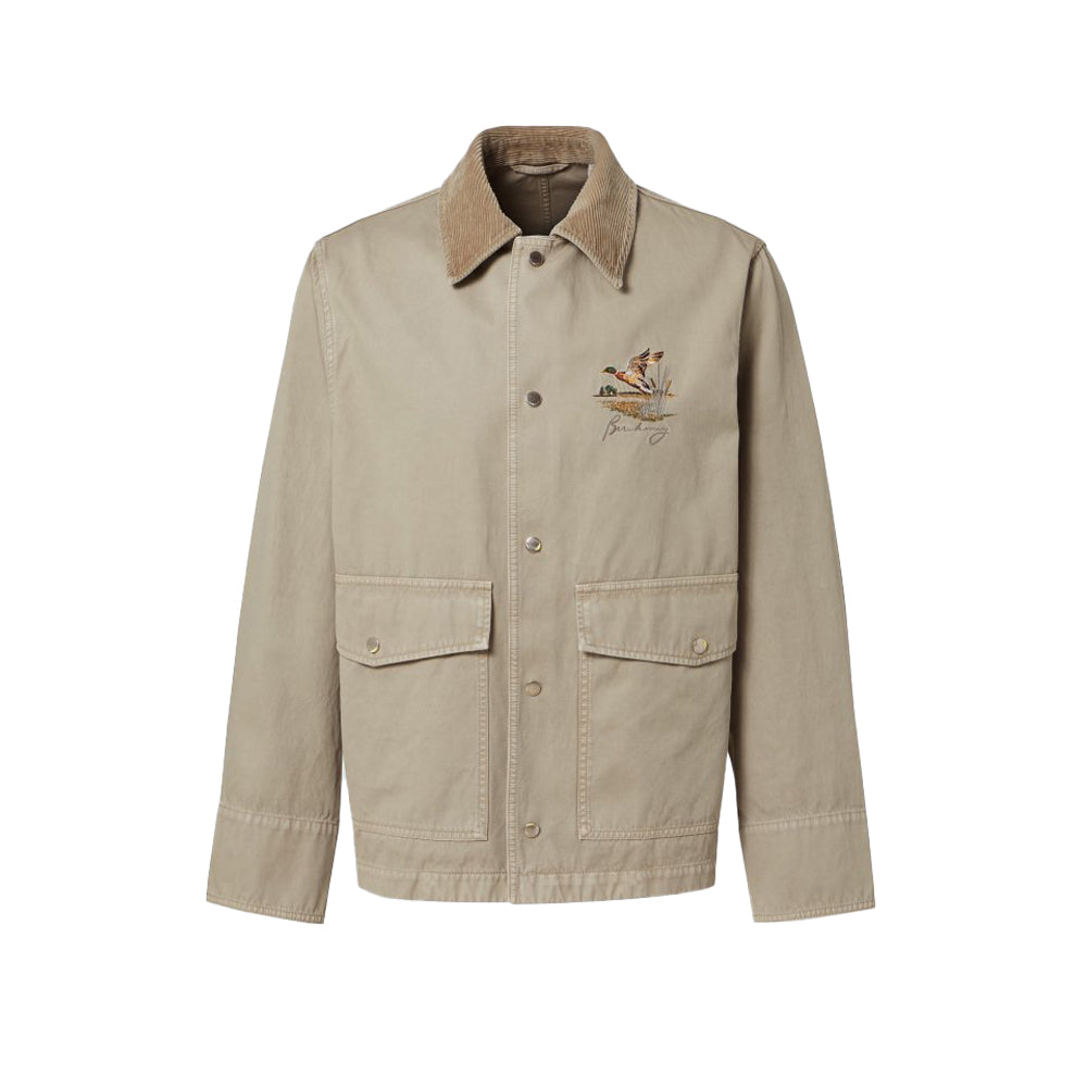 버버리 엠브로이더리 코튼 트윌 필드 자켓(국내배송)(당일배송)