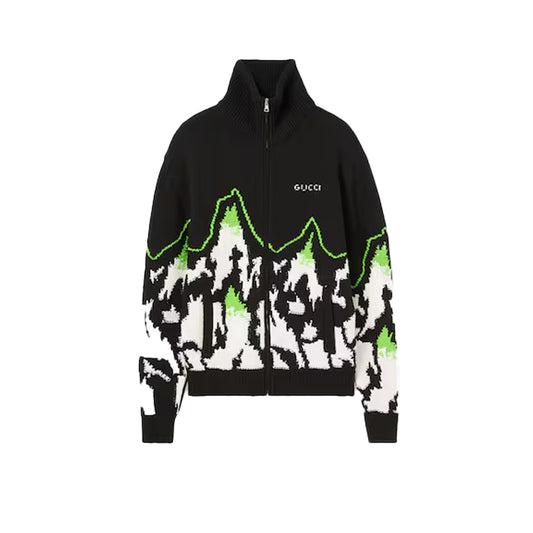 구찌 인타르시아 울자카드 집업 자켓