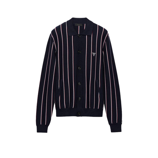 프라다 스트라이프 울가디건(국내배송)(당일배송)