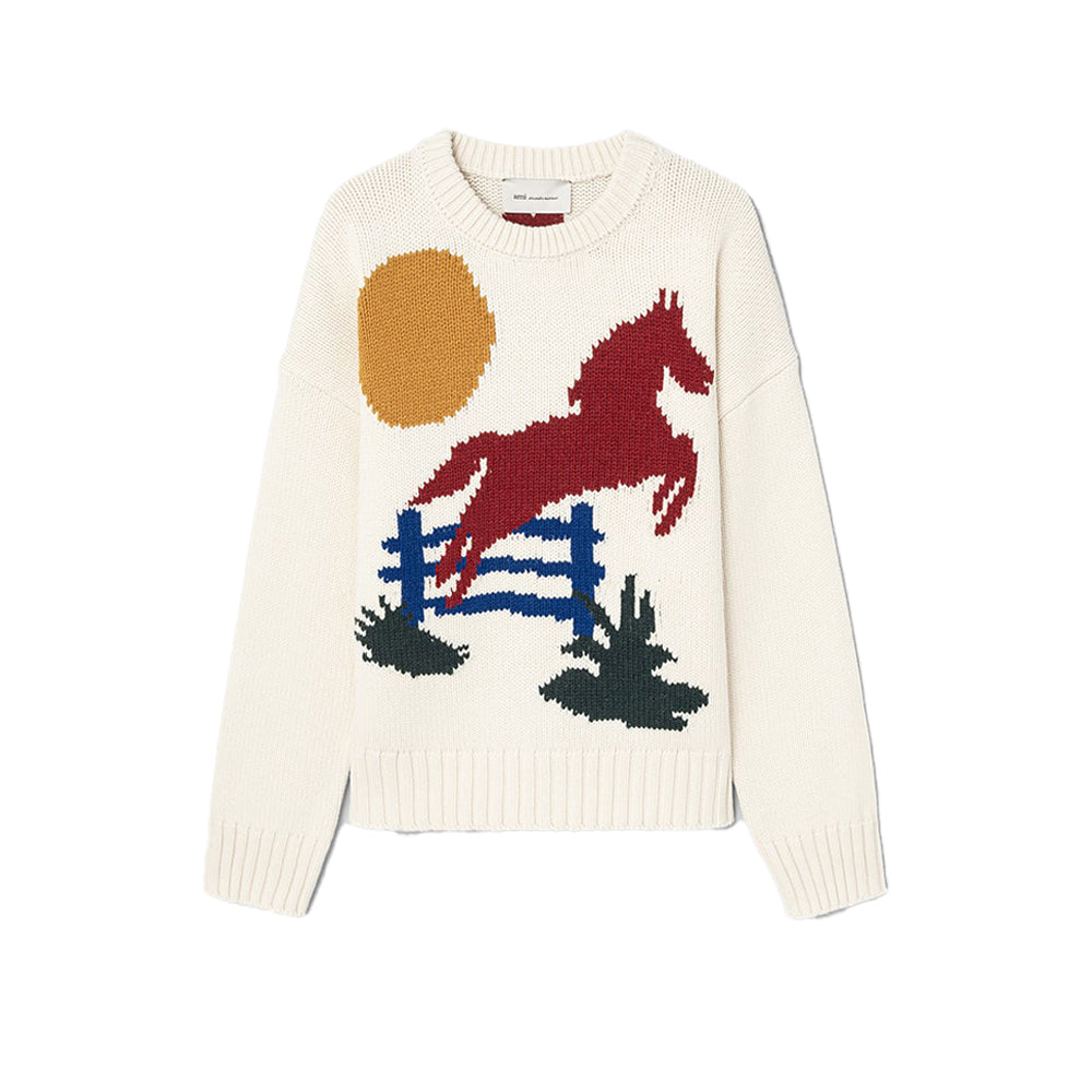 아미 파리스 홀스 인타르시아 스웨터