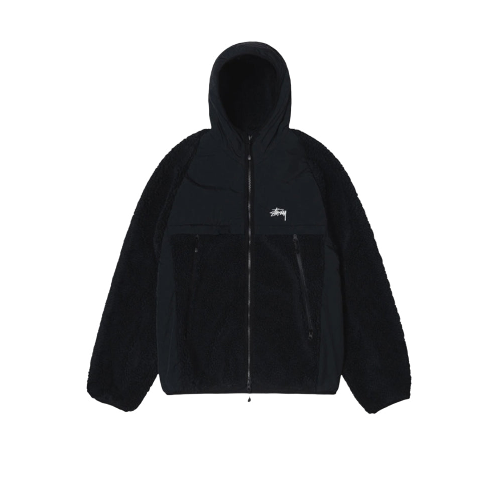 스투시 쉐르파 패널드 후드 플리스자켓(2COLOR)