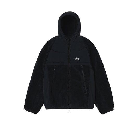 스투시 쉐르파 패널드 후드 플리스자켓(2COLOR)