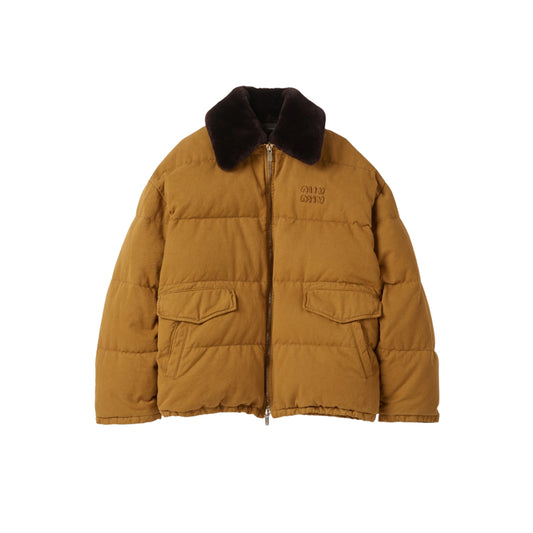 미우미우 개버딘 다운자켓