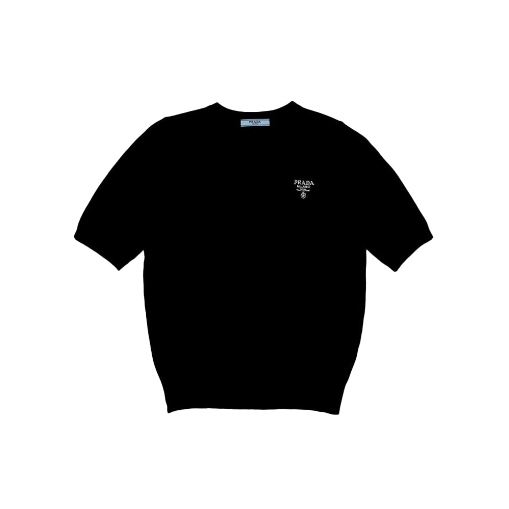 프라다 밀라노 엠브로이더리 니트반팔 (여성) (국내배송) (2COLOR) (FREE)