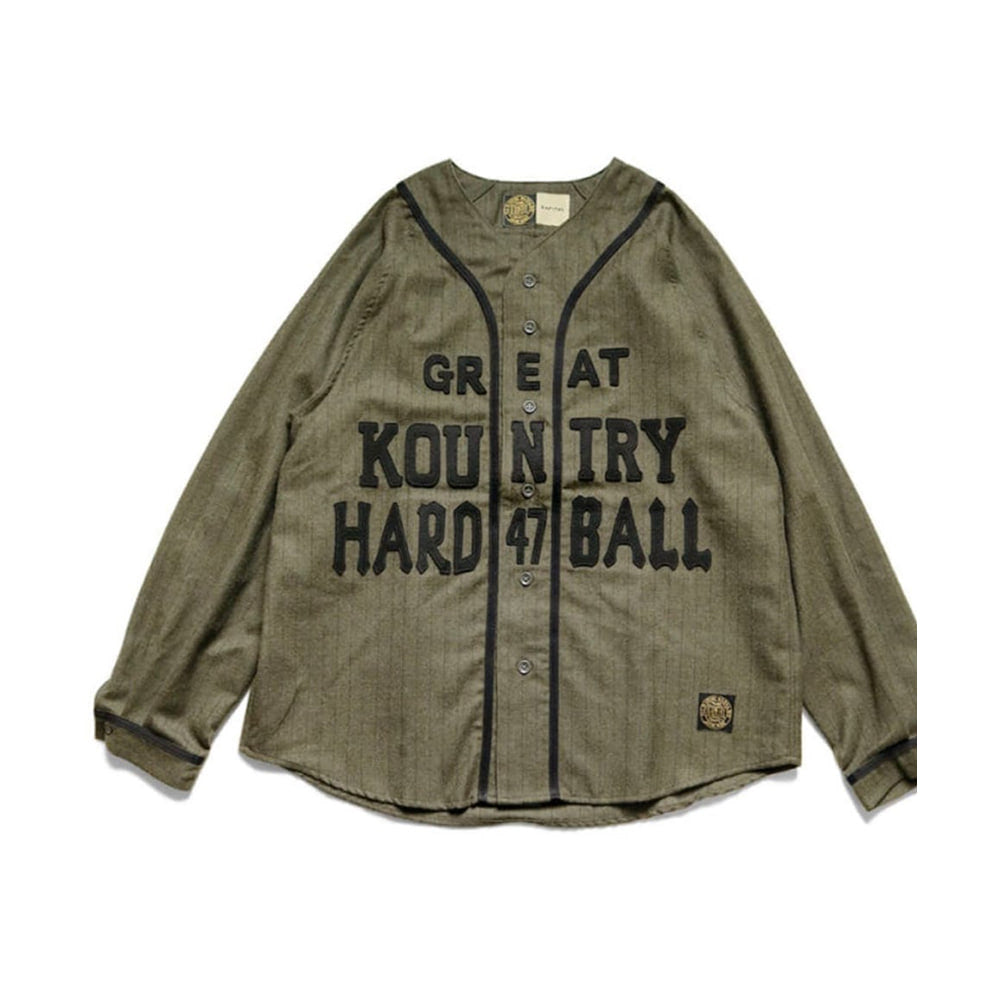 캐피탈 베이스볼 롱슬리브 셔츠자켓  (국내배송)