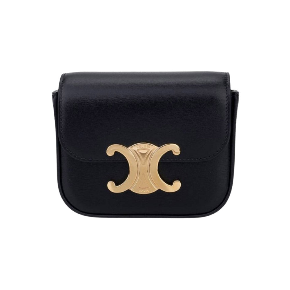 셀린느 미니 클로드 트리오페 샤이니 카프스킨 크로스백