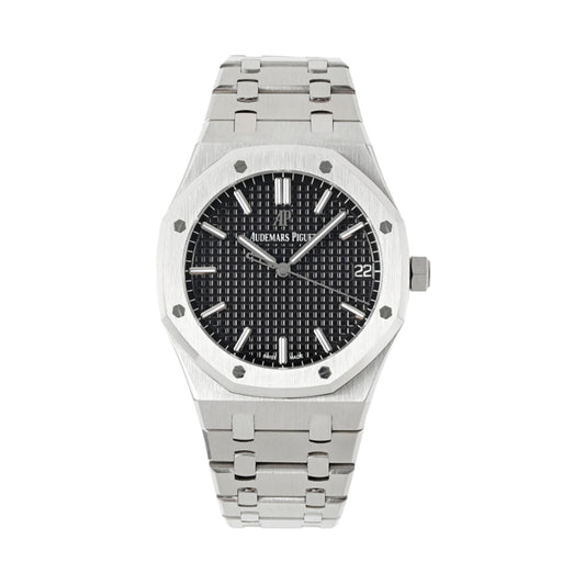 오데마피게 로얄 오크 셀프와인딩 41mm 스틸 브레이슬릿 블랙