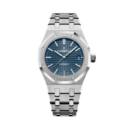 오데마피게 로얄오크 셀프와인딩 37mm 스틸 브레이슬릿 블루