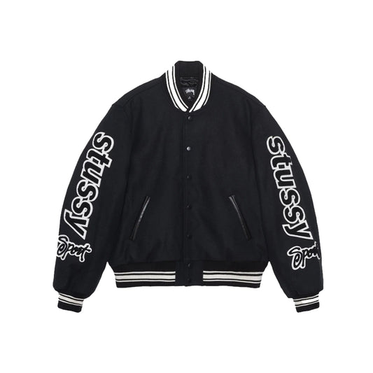 스투시 컴피티션 바시티 자켓 (블랙) (국내배송)