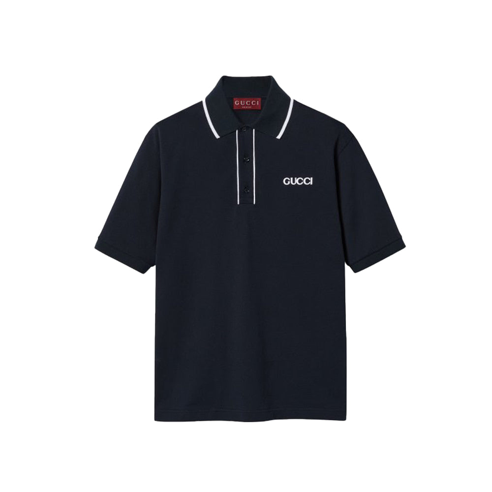 구찌 크루즈 파이핑 자수 코튼 피케 폴로 (국내배송)(FREE)