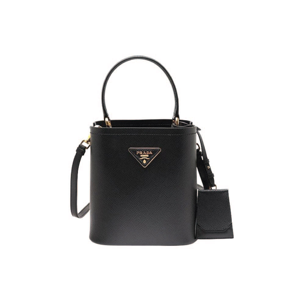 프라다 파니에 사피아노 가죽 미디움백