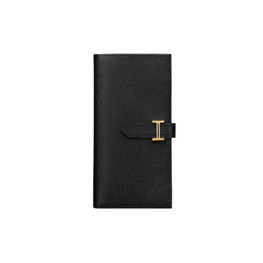 에르메스 베안 장지갑 앱송 골드 하드웨어 누아